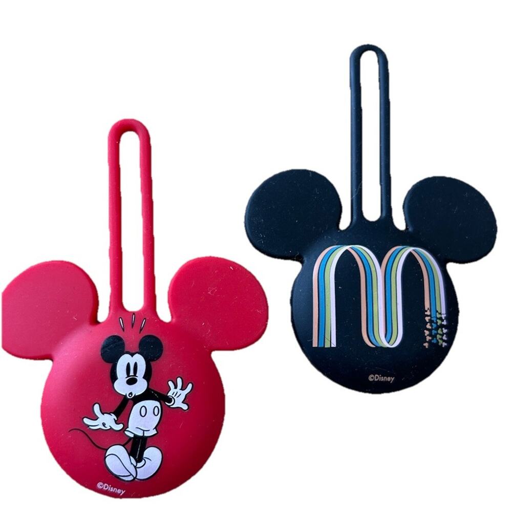 2 Airtag case Mickey Mouse cartoon fashion teens/ kids silicone Disney Red Black